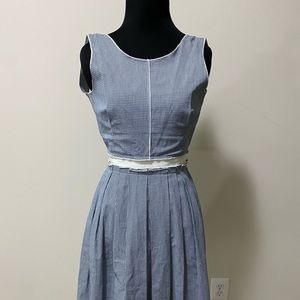 Dolce & Gabbana-Navy & White Gingham Dress. Size S